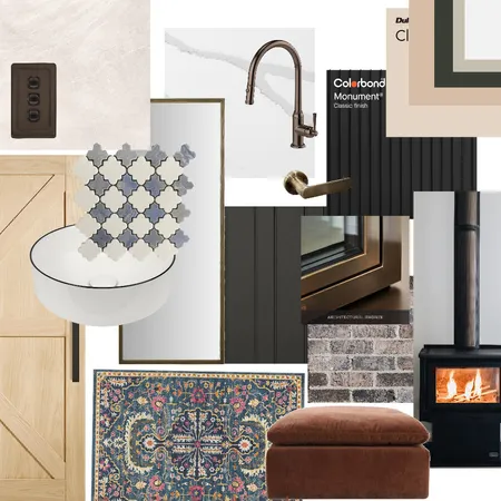 Rural Weekender Interior Design Mood Board by JJHarris
