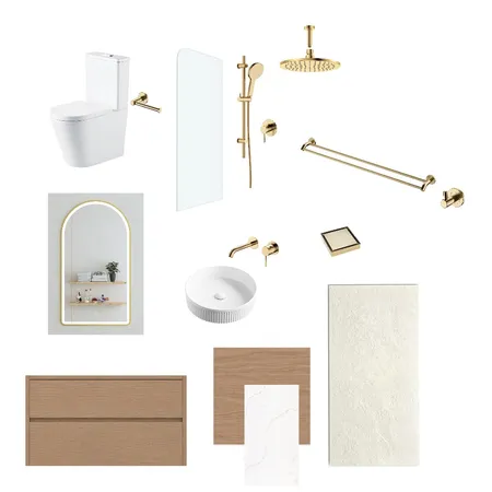 Ensuite Bathroom Interior Design Mood Board by IIDR Interior Design