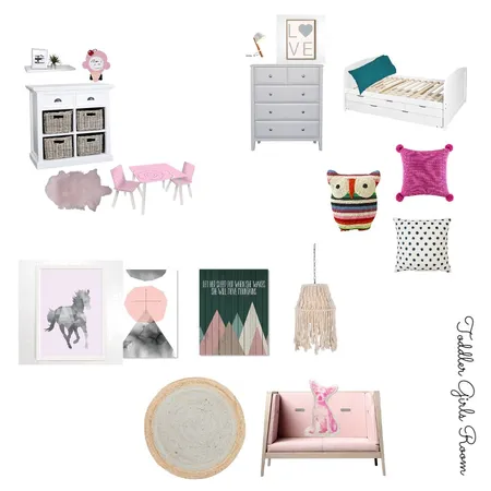 Girls Bedroom (5 yr old) - Raize the Roof Interior Design Mood Board by Jodie McCaskill Designs on Style Sourcebook