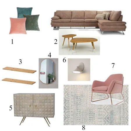 קיר ספה Interior Design Mood Board by tehila on Style Sourcebook