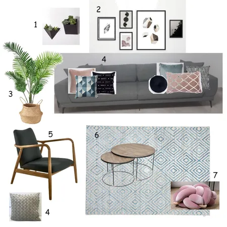 קיר ספה Interior Design Mood Board by tehila on Style Sourcebook