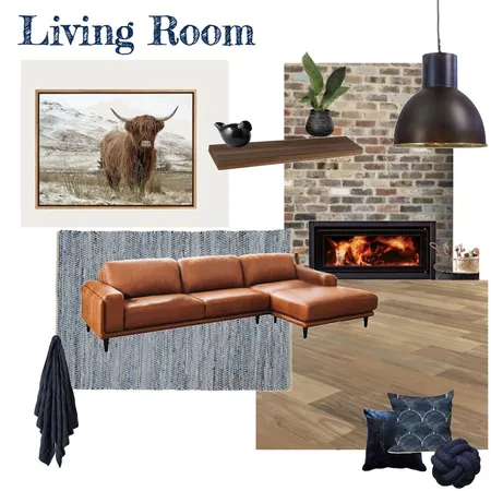 Living Room (Navy) Interior Design Mood Board by aphraell on Style Sourcebook