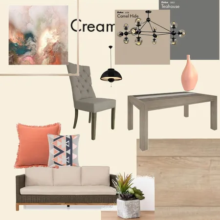 Семестриален проект оранжево`-сиво Interior Design Mood Board by Martina_2016