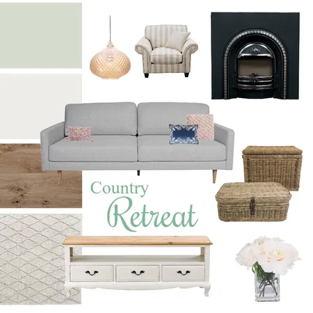 Country Retreat Lounge Interior Design Mood Board by ZamiraL on Style Sourcebook