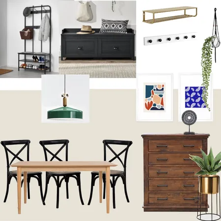 שולמית ואבירן- פינת אוכל וכניסה Interior Design Mood Board by ormashiach