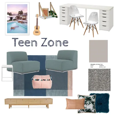 Teen Activity Room Interior Design Mood Board by Connected Interiors on Style Sourcebook