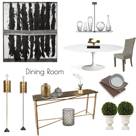Dining Room Interior Design Mood Board by MCINTERIORS