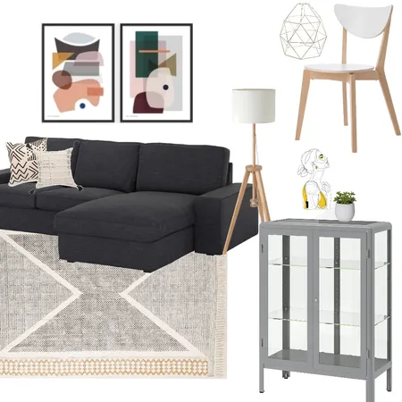 לוח השראה- סלון אהרוני Interior Design Mood Board by hila-d