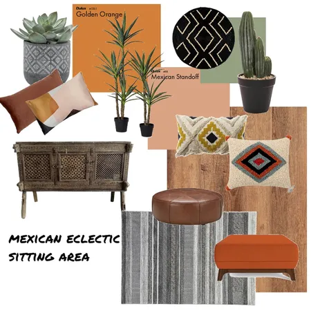 mexican eclectic sitting area Interior Design Mood Board by The Eye Interiors on Style Sourcebook