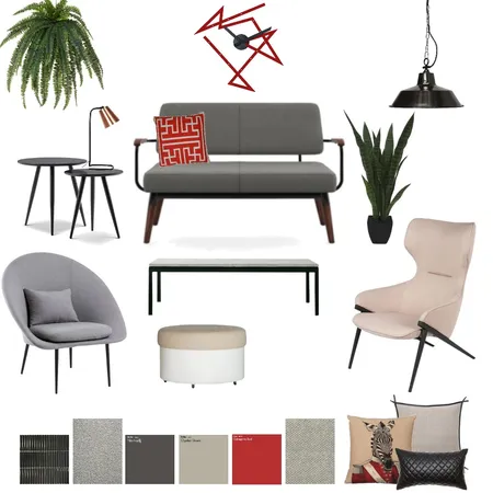 אינדוסטריאל Interior Design Mood Board by jeny136
