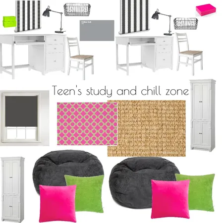 Kid's study and chill zone Interior Design Mood Board by DesignByDes on Style Sourcebook