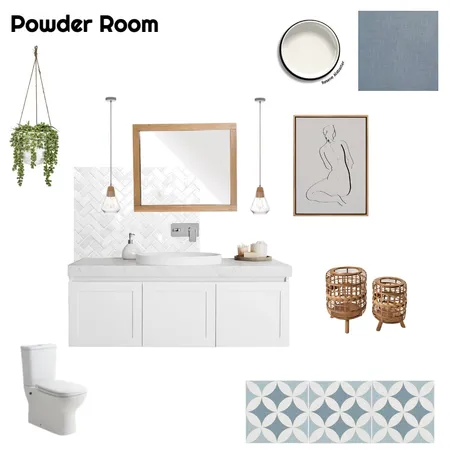 Powder Room Interior Design Mood Board by nicstyled on Style Sourcebook