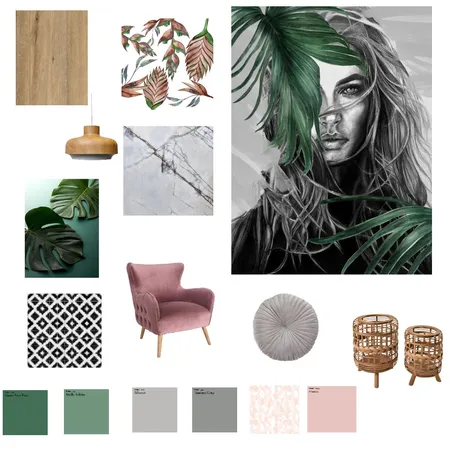 ירוק Interior Design Mood Board by ik0110