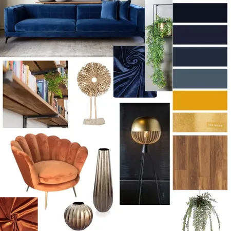 סלון לנטלי צדקה Interior Design Mood Board by mayansh