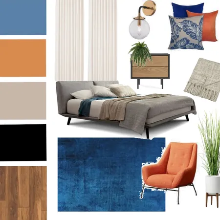 חדר שינה Interior Design Mood Board by mayansh