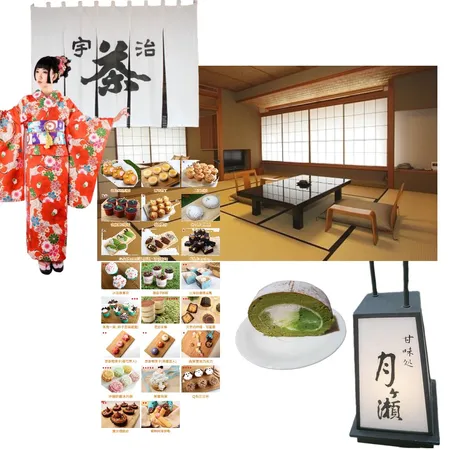 日式甜點店 Interior Design Mood Board by ken860705
