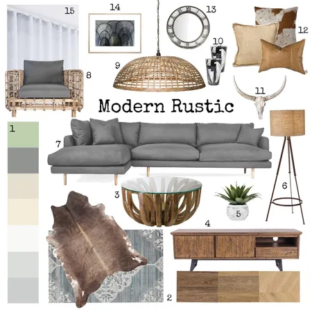 Modern Rustic Interior Design Mood Board by Amelia Strachan Interiors on Style Sourcebook