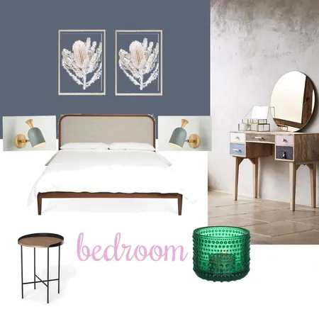 חדר שינה משפחת לוי Interior Design Mood Board by Nofarben