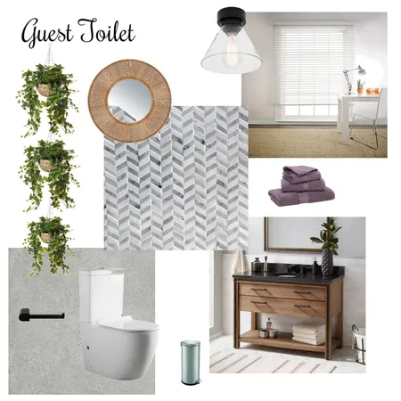 Guest Toilet Interior Design Mood Board by Lorraine on Style Sourcebook