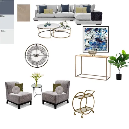 Living Room - Modern Australian Interior Design Mood Board by LJSalmon