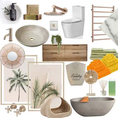 Bathroom Contemporary Interior Design Mood Board by InteriorsBySophie