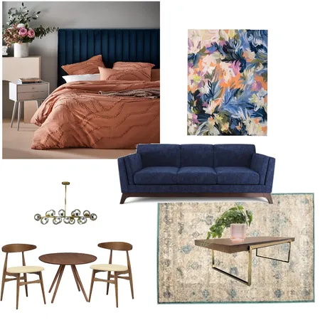 Unfinished mid century luxe Interior Design Mood Board by Simplestyling on Style Sourcebook