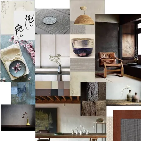 wabi sabi Interior Design Mood Board by mikihonda