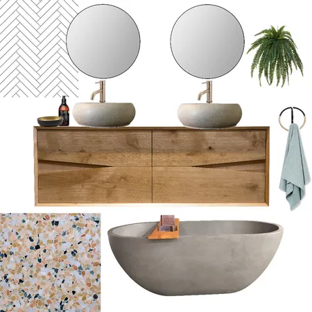 Master Bathroom Interior Design Mood Board by restyle_studio_melbourne on Style Sourcebook