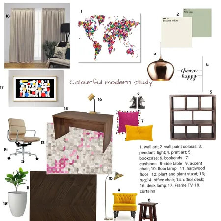 Study Interior Design Mood Board by sibongile on Style Sourcebook