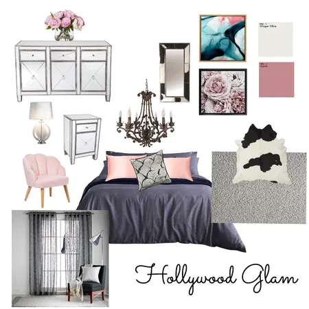 HOLLYWOOD GLAM Interior Design Mood Board by Zaileen on Style Sourcebook