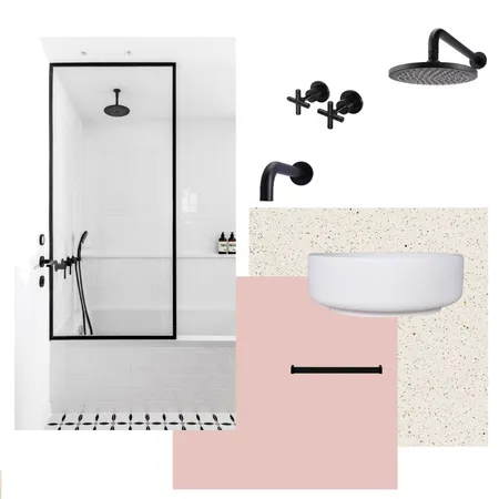 משפחת ישראל חדר רחצה בנות Interior Design Mood Board by kerenlevkovich