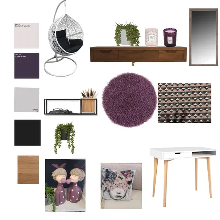 חדר נועה Interior Design Mood Board by Mayas on Style Sourcebook