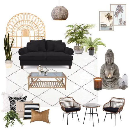 Zen Living by the Beach Interior Design Mood Board by itsslex