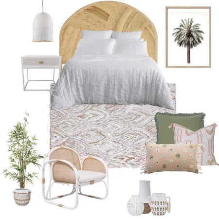 Boho coastal Interior Design Mood Board by Simplestyling