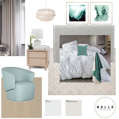 Master bedroom Interior Design Mood Board by Belle Interiors on Style Sourcebook