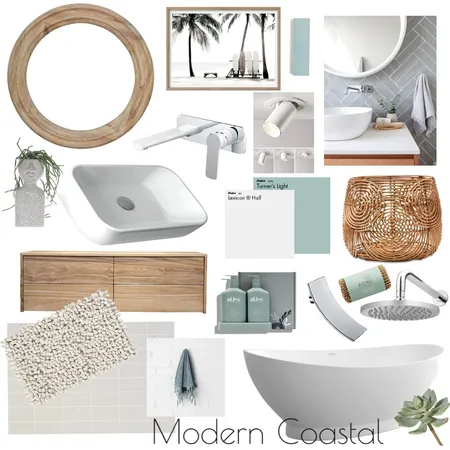 Coastal Modern Bathroom Interior Design Mood Board by Crystal Morris on Style Sourcebook