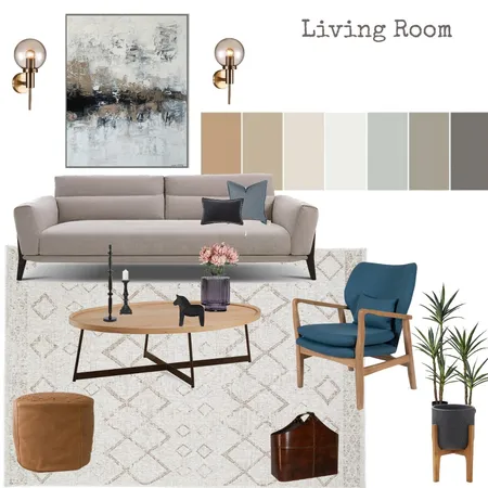 סלון לוין Interior Design Mood Board by revitalstudios