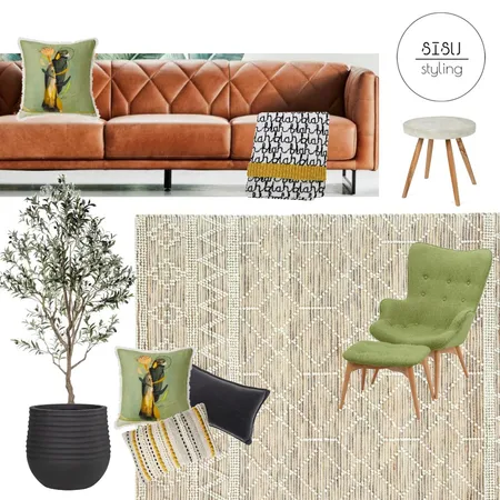 modern green lounge Interior Design Mood Board by Sisu Styling on Style Sourcebook