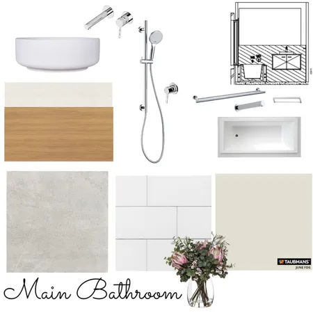 Main Bathroom Interior Design Mood Board by carolina91 on Style Sourcebook