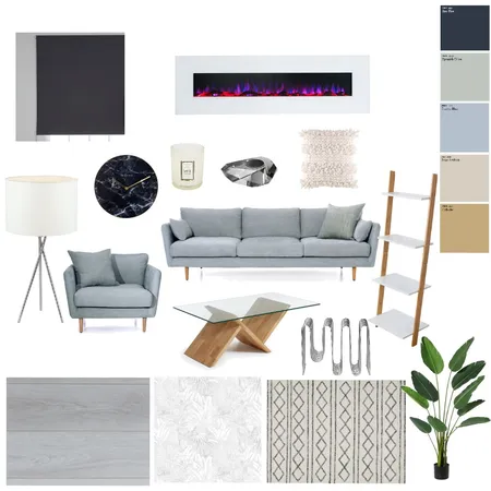 Scandinavian Living Room Interior Design Mood Board by Elena Vignoli on Style Sourcebook