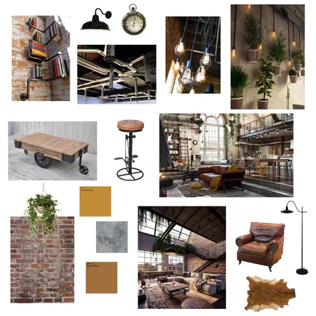 Industrial Style Interior Design Mood Board by Bianca.rc on Style Sourcebook