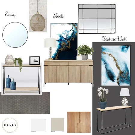 Karo Hallway Interior Design Mood Board by Belle Interiors