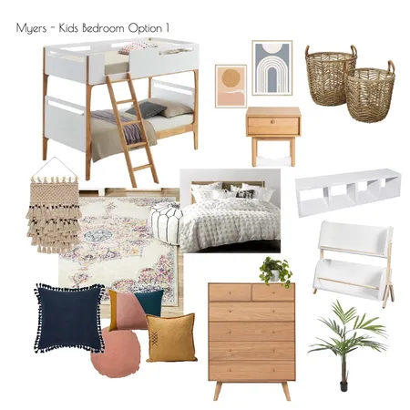Myers - Kids Bedroom Option 1 Interior Design Mood Board by ashwhiting on Style Sourcebook