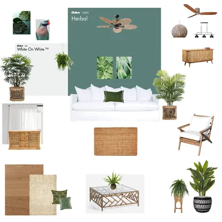 Tropical Living Room Interior Design Mood Board by njparker@live.com.au on Style Sourcebook