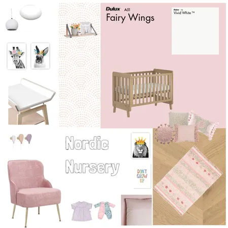 Nordic Nursery Interior Design Mood Board by njparker@live.com.au on Style Sourcebook