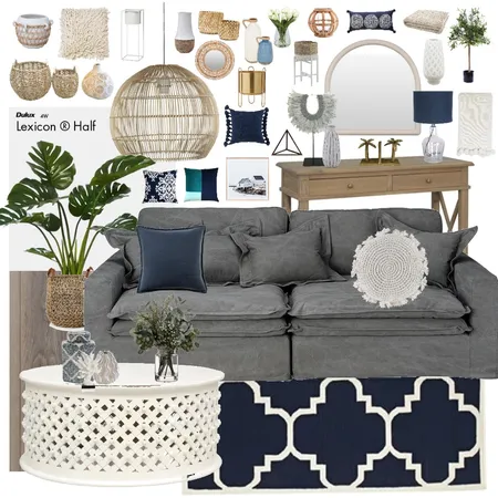 Blue living room Interior Design Mood Board by kristens on Style Sourcebook