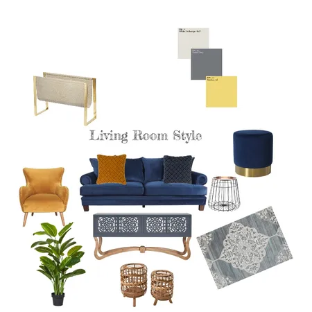 Living Room Style Interior Design Mood Board by leoniemh on Style Sourcebook