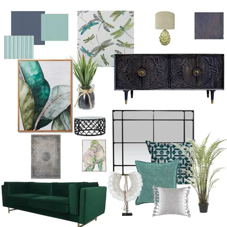 Family Lounge Area Interior Design Mood Board by Heart & Hearth Studio on Style Sourcebook