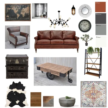 Industrial Living Interior Design Mood Board by CathyWardNZ on Style Sourcebook