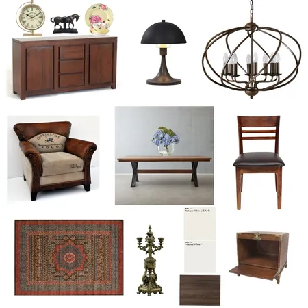 American Colonial Dining Interior Design Mood Board by CathyWardNZ on Style Sourcebook